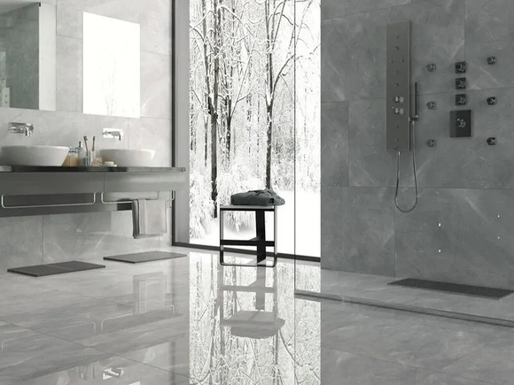 Стилен калиброван гранитогрес Pulpis Grey Full Lap.