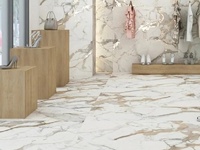 Луксозен калиброван гранитогрес Nover White Polished